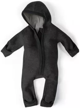 Ehrenkind Baby Wollwalk-Overalls anthrazit