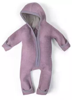 Ehrenkind Baby Wollwalk-Overalls flieder