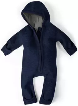 Ehrenkind Baby Wollwalk-Overalls blau