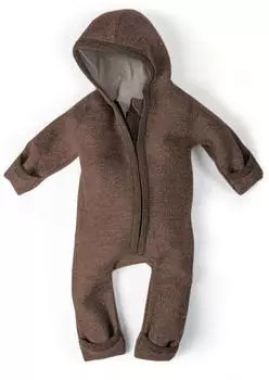 Ehrenkind Baby Wollwalk-Overalls hellbraun