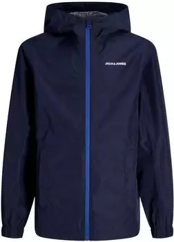 Jack & Jones JJEFLYNN RAIN JACKET Regular Fit (12289097) navy blazer/surf the web zipper