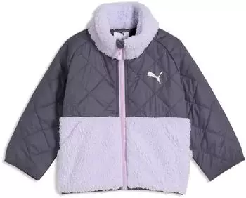 Puma Minicats Allwetterjacke Kids inky depths gray/anthrazit/lila