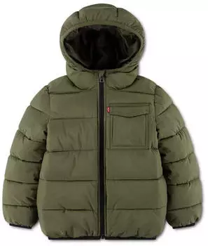 Levi's LVB Core AOP Puffer Steppjacke mit Kapuze (25129031) olive night