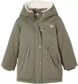 Vertbaudet Romantic Hooded Parka grün