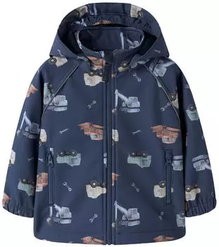 Name It ALFA08 Softshell-Jacke navy/hellblau/hellbraun/mint