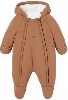 Vertbaudet Baby Winter-Overall mit Fleecefutter (4175410) schokolade