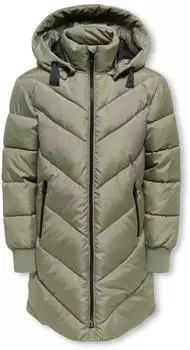 Only KOGSkylar Hood Jacket Steppjacke mit abnehmbarer Kapuze (15376657) vetiver
