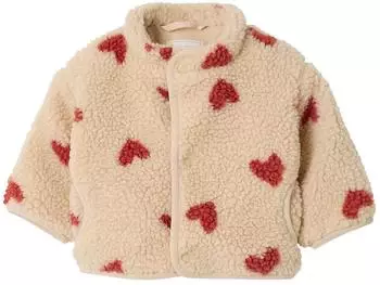 Vertbaudet Baby Jacke in Teddy Fleece mit Leo Futter (341028099) beige