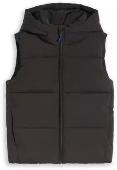 Tom Tailor Steppweste mit Kapuze schwarz