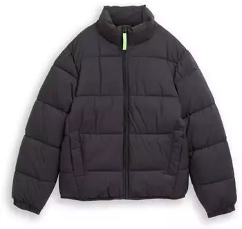 Tom Tailor 1048079 Kinder Puffer-Jacke mit Stehkragen anthrazit