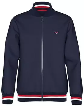 Trigema Collegejacke mit kontrastfarbigen Elementen (53001867) navy