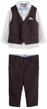 Ted Baker LYMA Sakko Regular Fit dunkelbraun/weiß