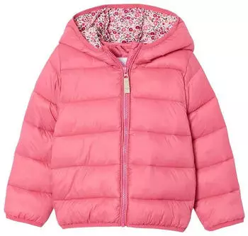 Vertbaudet Light-Steppjacke mit Kapuze, Recycling-Polyester rosa