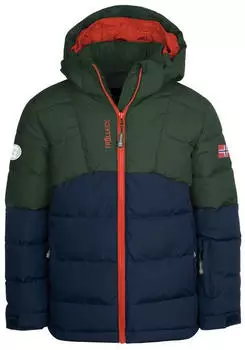 Trollkids Kids Gryllefjord Jacket (365) forest green/blau