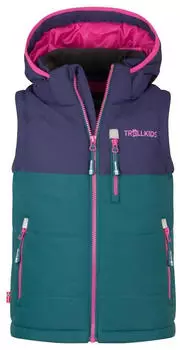 Trollkids Bryggen Jacket midnight petrol/deep violet/dark pink