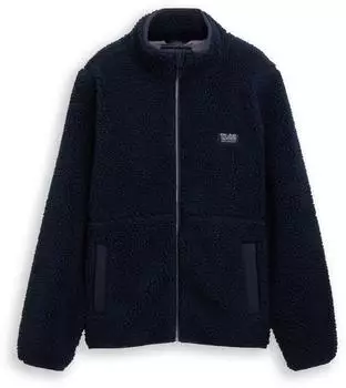 Tom Tailor Teddy Jacke mit Stehkragen (1050999) blau