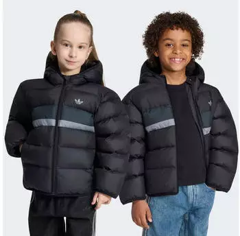 Adidas Kids Adicolor Jacke hellgrau/schwarz