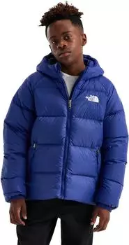 The North Face Girls' Hydrenalite Down Hooded Jacket (NF0A8H3W) navy/wei&szlig;