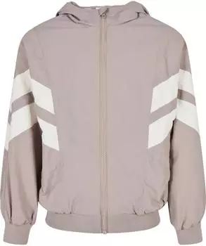 Urban Classics Girls Crinkle Batwing Jacket (UCK2664) dusk rose/white sand