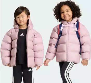 Adidas Synthetic Down Jacket (KQ6191) dual lilac/reflective silver