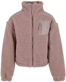 Urban Classics Girls Sherpa Mix Jacket Winterjacke (UCK6068) dusk rose