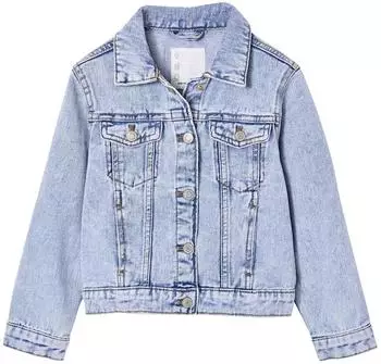 Vertbaudet Mädchen Jeansjacke mit Druckknöpfen (341017495) helles blau