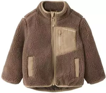Name It NKNMATTIA Sherpa Jacket PB1 Plüschjacke (13255363) hellbraun