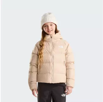 The North Face Girls&rsquo; Hydrenalite Down Hooded Jacket (NF0A8H3W) timeless taupe