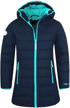 Trollkids Girls Stavanger Coat Funktionsmantel mit Kapuze (219-132-122) dunkelblau