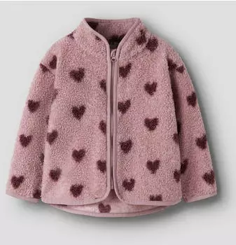 Name It NMFOLAJAS NREG FLEECE JACKET / NBFOLAJA NREG TEDDY JACKET Regular Fit Jacke (32345376) braun/orchidee
