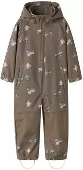 Name It NMMALFA08 Softshell Suit Aop Noos (13237076) walnut