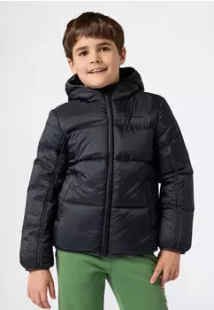 Champion Colorblock Outdoor Hooded Jacket Steppjacke (307224) schwarz
