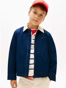 Tommy Hilfiger Contrast Collar Cotton Jacket Regular Fit (82357251) night navy