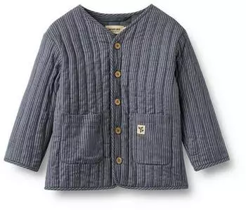 Wheat Quilt Jacket Siggo Outdoorjacke (66273907) graublau slub stripe