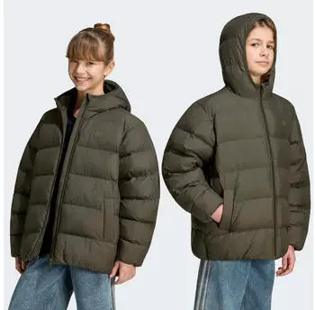 Adidas Puffer Outdoorjacke mit Kapuze, Regulär Geschnitten (KS1723) night cargo