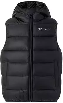 Champion Legacy Outdoor Kontrast Logo Kapuzen Weste (307223) schwarz