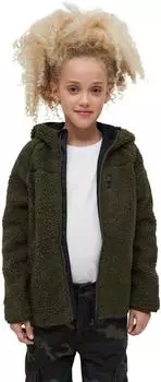 Brandit Teddyfleecejacket Hood Allwetterjacke (75585647) olive