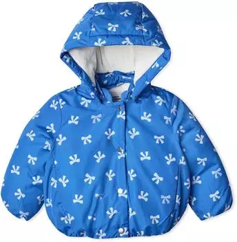 Amazon Essentials Wasserabweisende Steppjacke mit Kapuze (AEUB22669) blaue schleifen