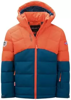 Trollkids Kids Gryllefjord Jacket Funktionsjacke (365-428) deep orange/madeira blue