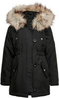KIDS ONLY Winterjacke "KOGIRIS FUR PARKA OTW" mit Kapuze mit elastischem Taillengummi