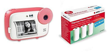 AgfaPhoto Realikids Instant Cam + Thermopaper Pink