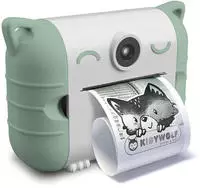 Kidywolf 418122, Kidywolf Kidyprint, Digitalkamera f&uuml;r Kinder, Gr&uuml;n, Wei&szlig;