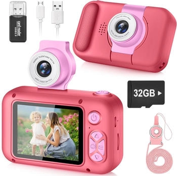 ARNSSIEN X101 Kinder Digitalkamera rosenrot