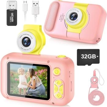 ARNSSIEN X101 Kinder Digitalkamera rosa