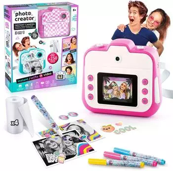 Canal Toys Photo Creator Instant Camera 3-in-1 pink