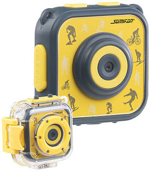 Somikon Kinder-HD-Actioncam mit Unterwasser-Gehäuse & 6 virtuellen Foto-Rahmen
