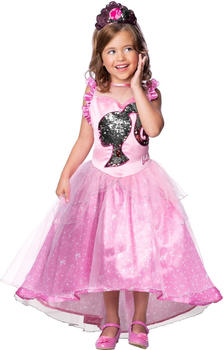 Rubie's Barbie-Kostüm mit Kleid Bustier und Diadem 104 cm