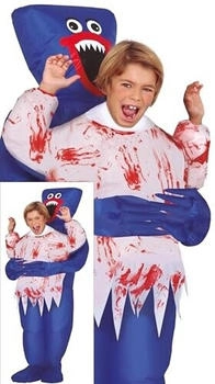 Fiestas Guirca Carrying Woogie Inflatable Costume for Kids blue