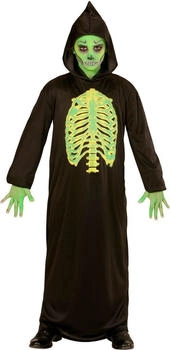 Widmann Sensenmann Halloween Kinderkostüm schwarz grün 229955