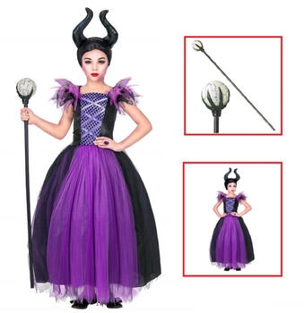 Widmann Kleid dunkle Fee Kinder schwarz lila